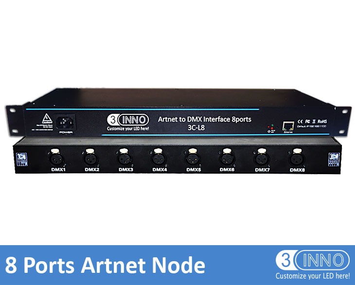Artnet To DMX Interface 8 Ports