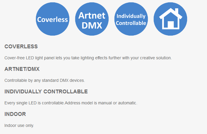 DMX RGB Panel Light