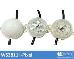 Round LED Piont Light 50mm Diameter WS2811 LED Pixel Light 12V Digital RGB LED Pixel