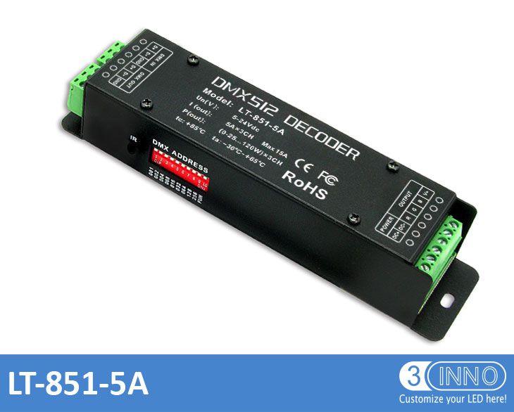 5A Constant Voltage 3CH DMX Decoder