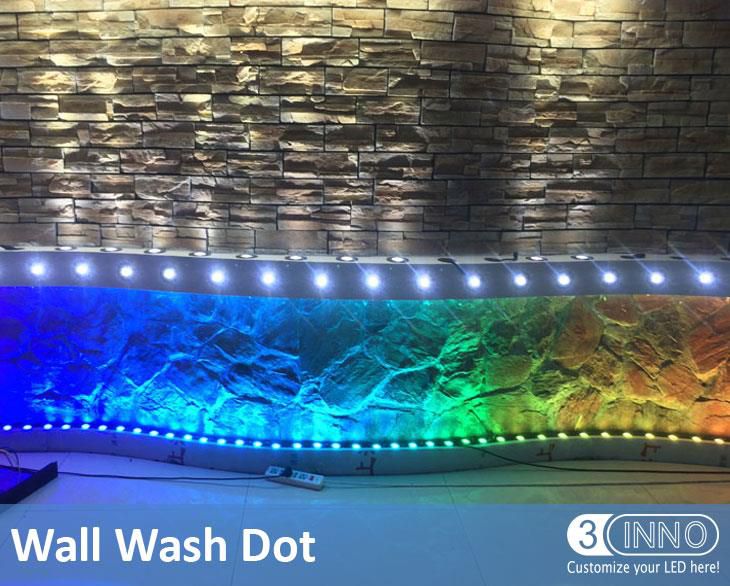 High Power LED Lighting Multi Color DMX LED Dot DMX Wall Wash Light High Power LED Pixel 3W Pixel Light DC24V Pixel High Power LED LED Wall Washer Pixel Wall Lights DMX Wall Washer