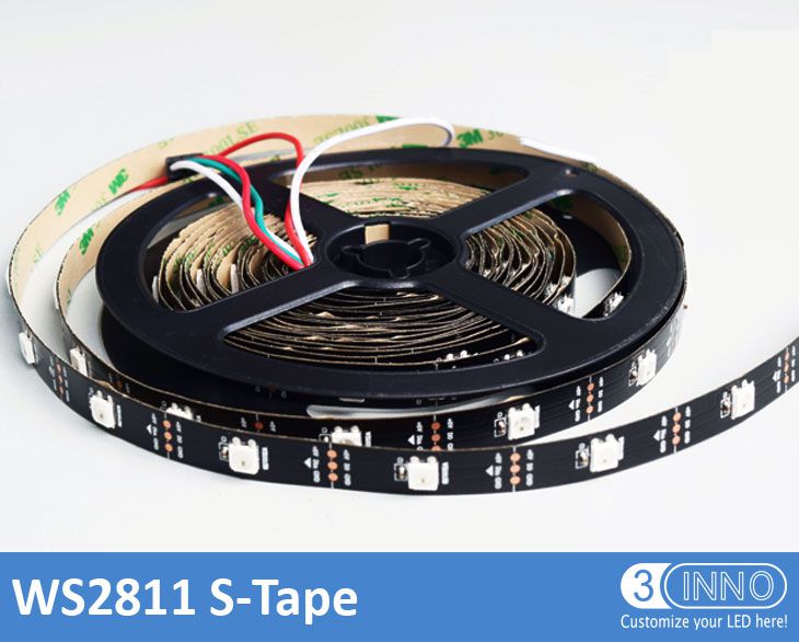 Color Changing LED Strips 30 Pixel Tape LED Tape RGB Pixel Tape DMX Pixel Tape DC5V LED Tape LED Pixel Strip RGB LED Strip WS2812 Flexible Tape Decorative Tape Lighting