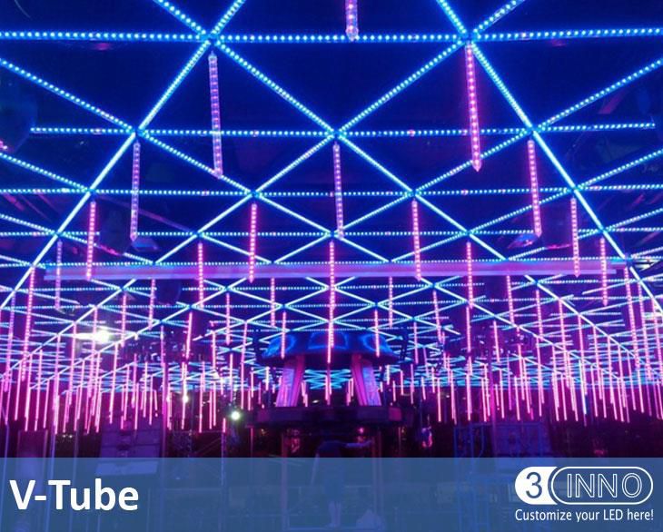 3D LED Tube DMX Clear Vertical Tube DMX Mirror Vertical Tube LED Fluorescent Tube LED Mirror DC24V Fluorescent Tube LED Snowfall Light RGB LED Tube LED Vertical Tube DMX Tube Lighting