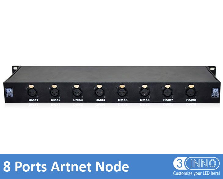 DMX Interface Madmapper Compatible Controller 8 Ports /Universes Artnet Controller LED Light Controller DMX Lighting Controller Artnet To DMX Node DMX Lighting Controllers Light Controller DMX DMX Software Controller DMX 512 Lighting Controller