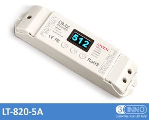 5A Constant Voltage 4CH DMX Decoder OLED Display