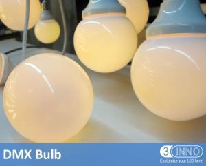 3D LED Bulb RGB Light Bulb DMX LED Light Bulb DMX 3D Bulb E27 DMX Bulb LED Light Bulb Milky DMX Bulb LED DMX Llights DMX Ball Color Changing Bulb