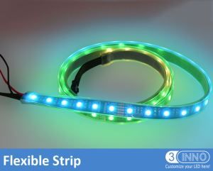 60pcs Flexible Strip 10 Pixel Flexible Tape RGB LED Strip Light DC24V LED Tape DMX LED Strip IP65 Ribbon Tape Advertising LED Strip Video LED Tape Madrix Compatible Tape Sign Strip Lighting