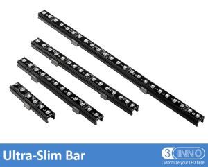 Slim Pixel Bar 24pcs Light Bar RGB 3D Bar Rigid LED Bar Decoration Stage Bar DMX Light Strip 3D Pixel Bar Light 3D Linear Light LED Rigid Llights DC24V DMX Bar