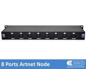 DMX Interface Madmapper Compatible Controller 8 Ports /Universes Artnet Controller LED Light Control